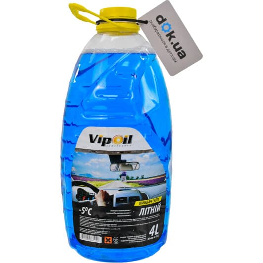 Омивач скла VIPOIL літній -5 °С морська свіжість (4 л)