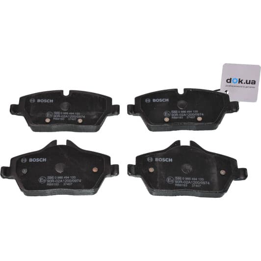 0 986 494 120 Bosch Гальмівні колодки