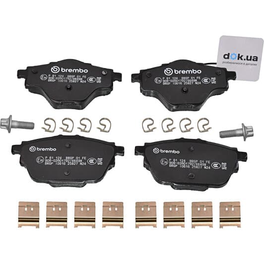 P 61 124 Brembo Тормозные колодки