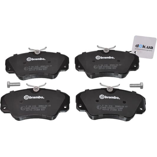 P 59 016 Brembo Тормозные колодки