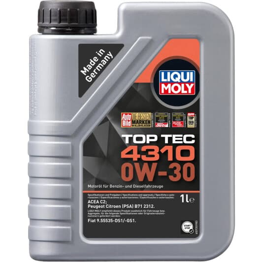 Liqui Moly Top Tec 4310 0W-30 (1 л) моторное масло