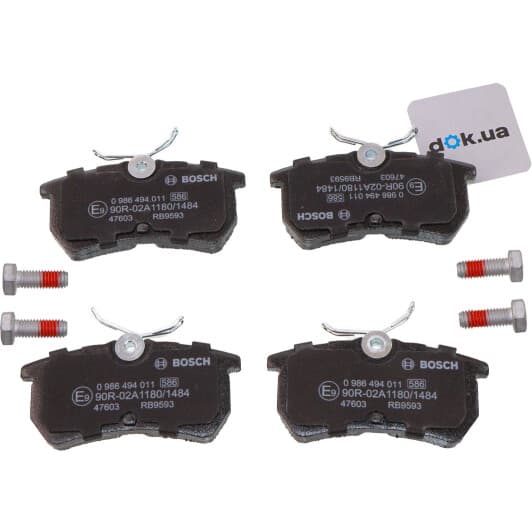 0 986 494 011 Bosch Тормозные колодки