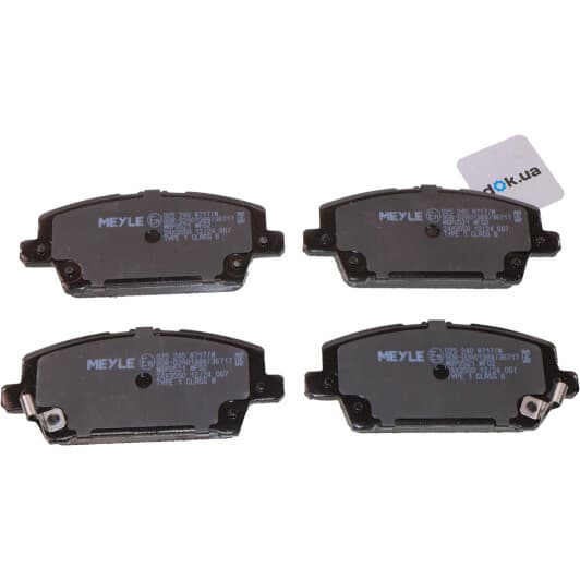 025 240 8717/W Meyle Гальмівні колодки для Honda Civic