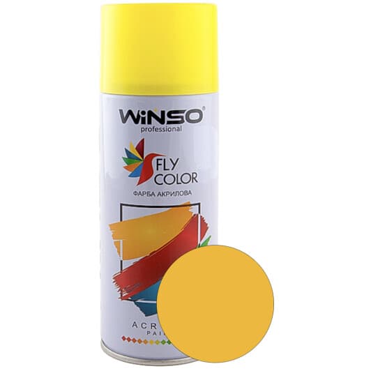 Аерозольна фарба Winso Fly Color жовта RAL 1023 450 мл