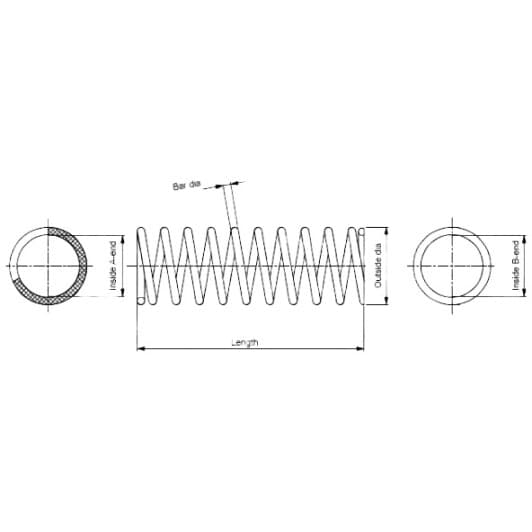 SP0400 Monroe Пружина підвіски для Mercedes 190