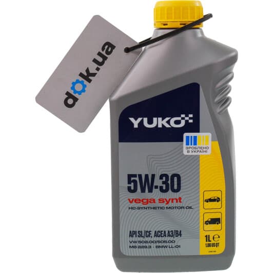 Yuko Vega Synt 5W-30 (1 л) моторное масло