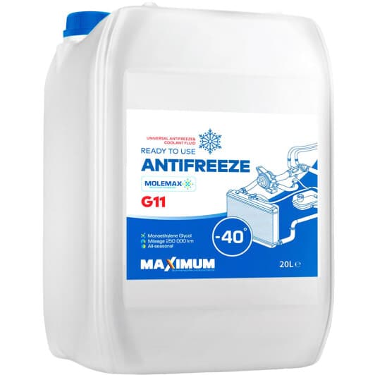 Готовый антифриз Maximum G11 синий -40 °C