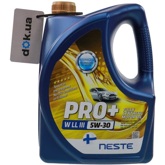 Neste Pro+ W LL-III 5W-30 (4 л) моторное масло