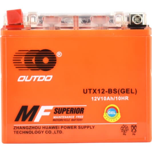 Акумулятор Outdo 6 CT-10-L Superior MF UTX12-BSGEL