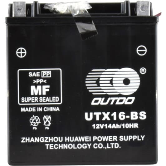 Аккумулятор Outdo 6 CT-14-L Super MF Sealed UTX16-BS