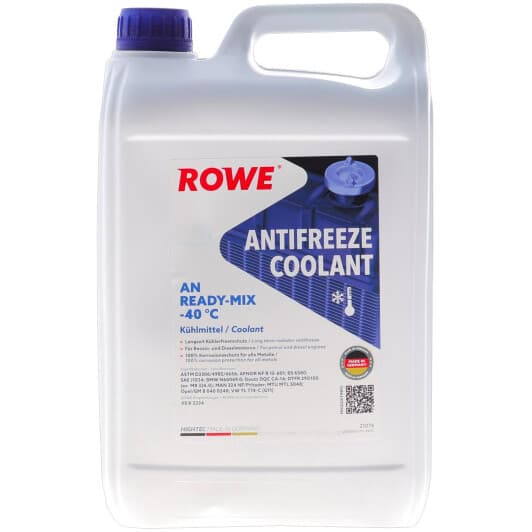 Готовый антифриз Rowe Hightec Antifreeze AN G11 синий -40 °C
