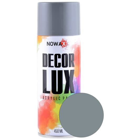 Аерозольна фарба Nowax Decor Lux Silver RAL 7000 450 мл
