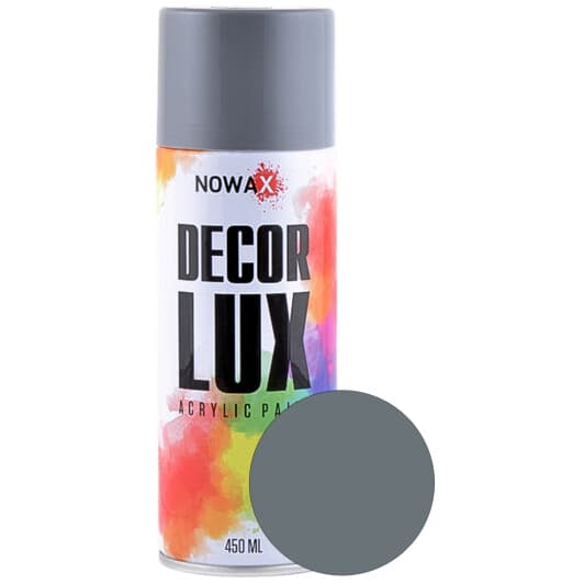 Аэрозольная краска Nowax Decor Lux сине-серый RAL 7031 450 мл