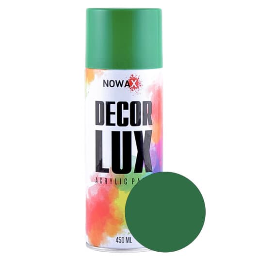 Аерозольна фарба Nowax Decor Lux м'ятно-зелена RAL 6029 450 мл