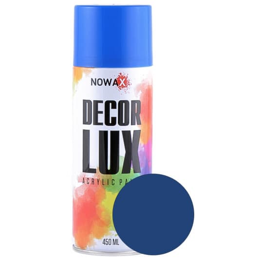 Аэрозольная краска Nowax Decor Lux горечавково-синий RAL 5010 450 мл