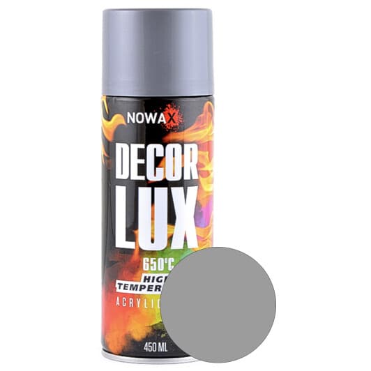 Аэрозольная краска Nowax Decor Lux Silver RAL 9022 450 мл