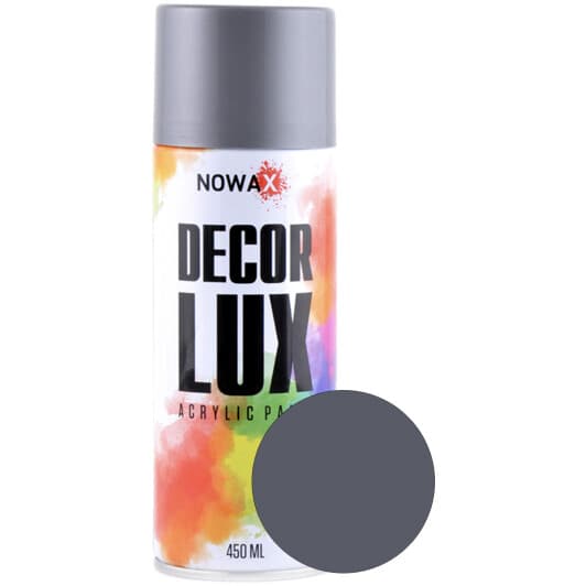 Аэрозольная краска Nowax Decor Lux Silver 450 мл