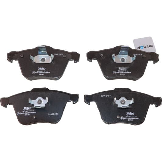 301657 Valeo Тормозные колодки для Volvo XC90
