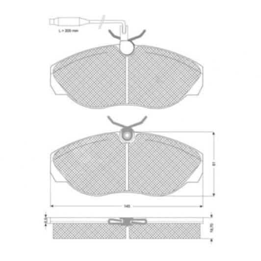 BD S820P Starline Тормозные колодки
