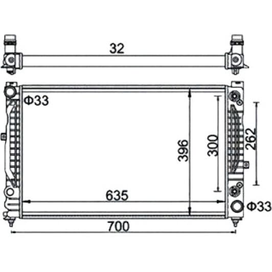 350213185500 Magneti Marelli Радіатор охолодження двигуна