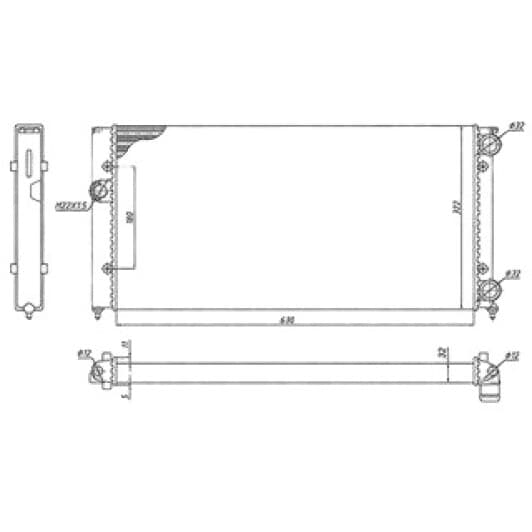 350213185300 Magneti Marelli Радиатор охлаждения двигателя