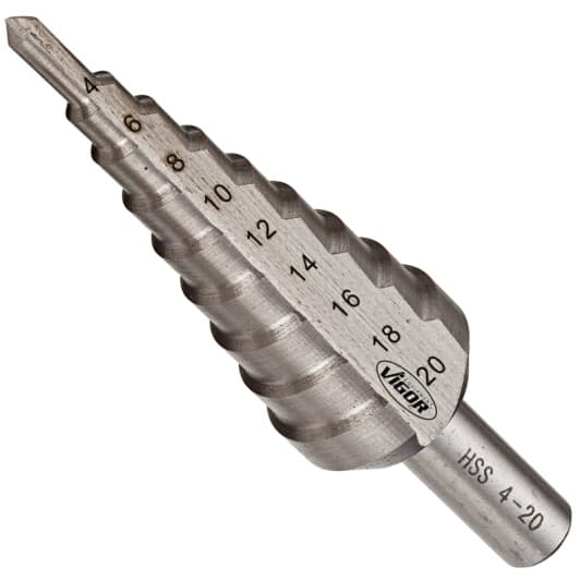 Свердло Vigor ступеневе по металу V2395 4-20 мм