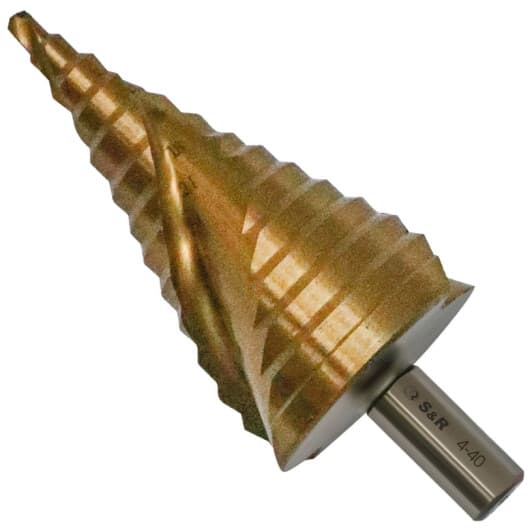Сверло S&R ступенчатое по металлу 109440102 4-40 мм