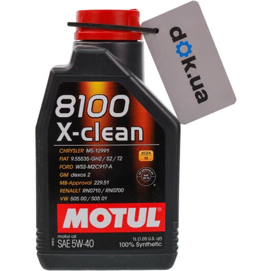 Motul 8100 X-Clean 5W-40 (1 л) моторна олива