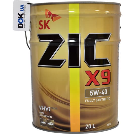 ZIC X9 5W-40 (20 л) моторное масло