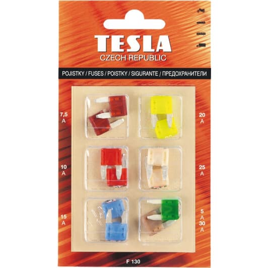 Набор предохранителей Tesla F130 FNL mini 12 шт.