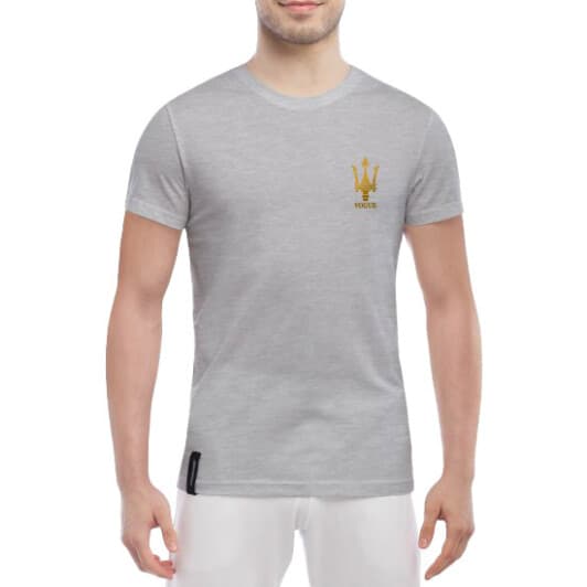 Футболка чоловіча Globuspioner класична Maserati Vogue Mini сіра принт спереду