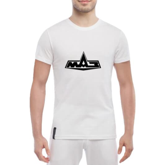 Футболка мужская Globuspioner классическая МАЗ белый спереди