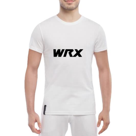 Футболка чоловіча Globuspioner класична Subaru WRX біла принт спереду