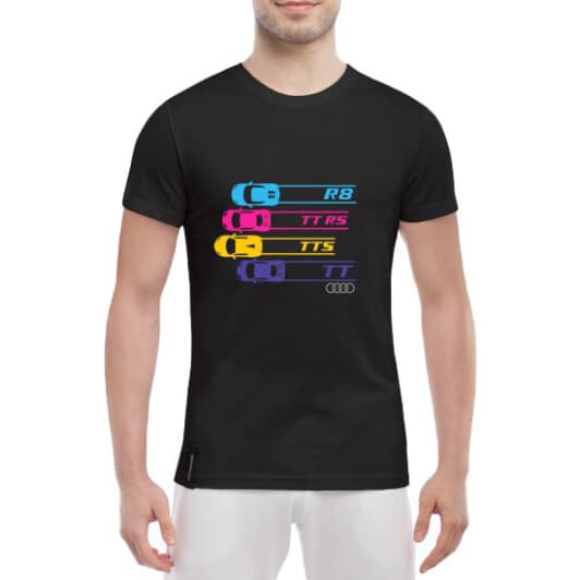 Футболка мужская Globuspioner классическая Audi TT Line черный спереди