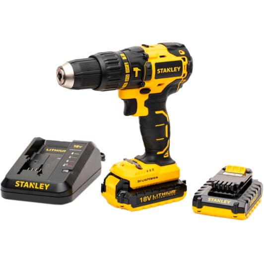 Шуруповерт Stanley аккумуляторный SBH20D2K (2 аккумулятора + ЗУ + чехол)