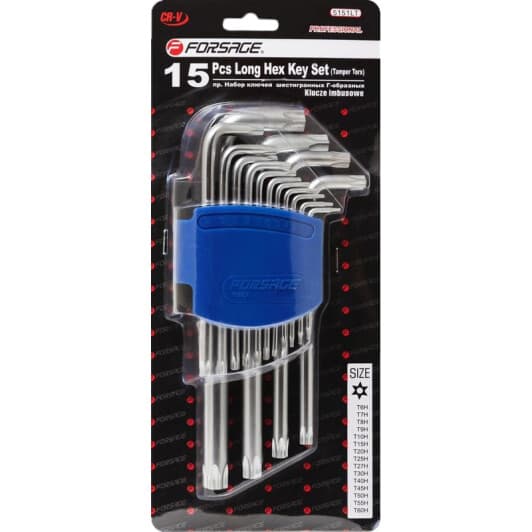 Набор ключей TORX Forsage F-5151LT 15 шт