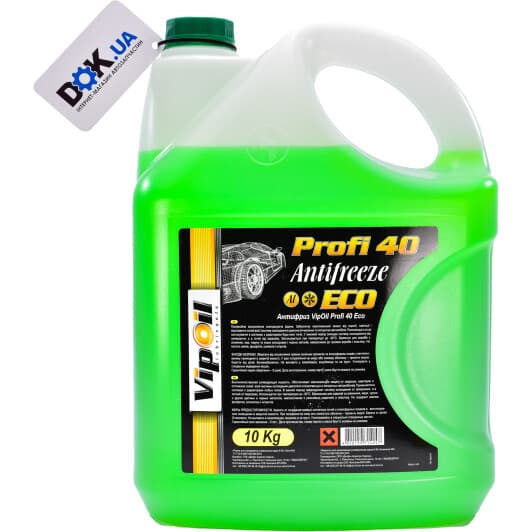 VIPOIL Eco Profi 40 G11 зеленый -30 °C, 10 л (701408) готовый антифриз