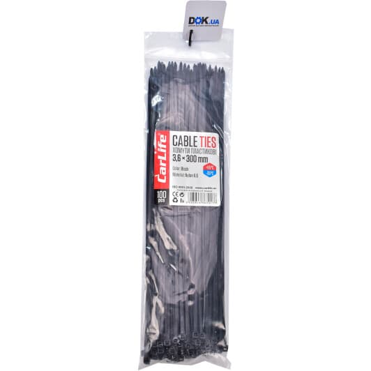 Стяжка Carlife bl36x300 300 мм 3,6 мм 100 шт