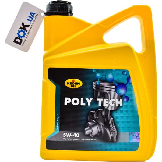 Kroon Oil Poly Tech 5W-40 (5 л) моторное масло