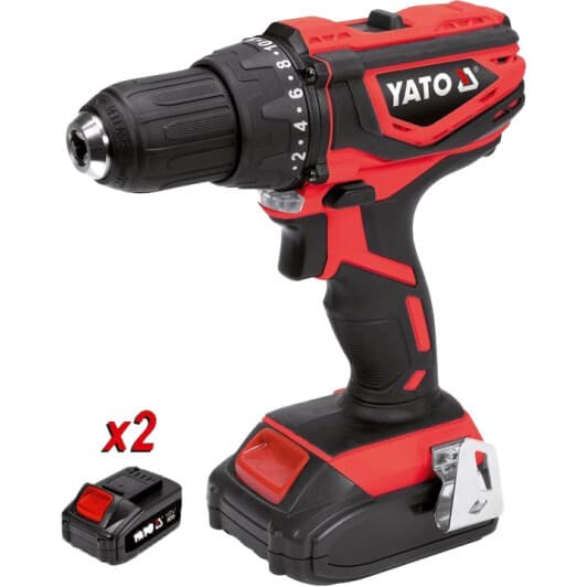 Шурупокрут Yato акумуляторний YT-82784 (2 акумулятори + ЗП + чохол)