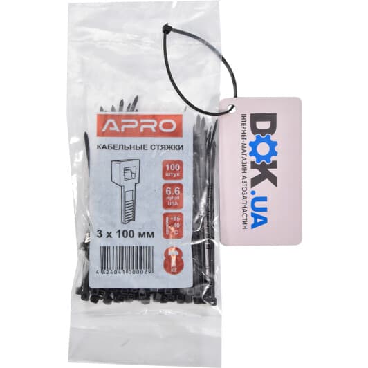 Стяжка Apro ctb3100 100 мм 3 мм 100 шт