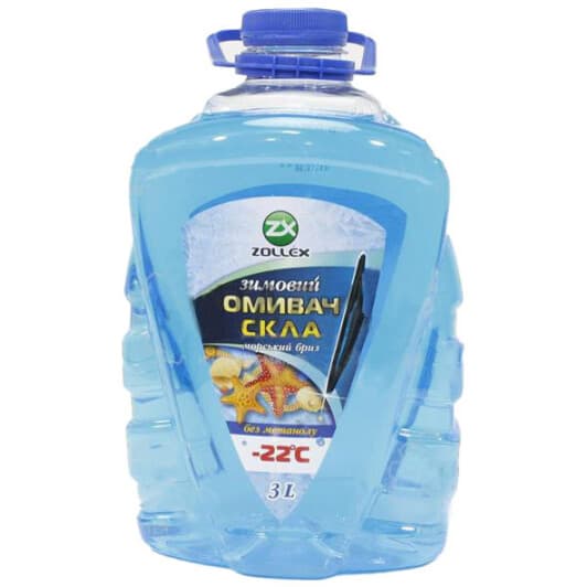 Омивач скла Zollex зимовий -22 °С морський бриз (3 л)