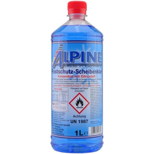 Концентрат омывателя Alpine зимний -80°С цитрусовый