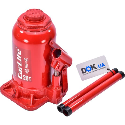 Домкрат Carlife пляшковий гідравлічний 20 т BJ420