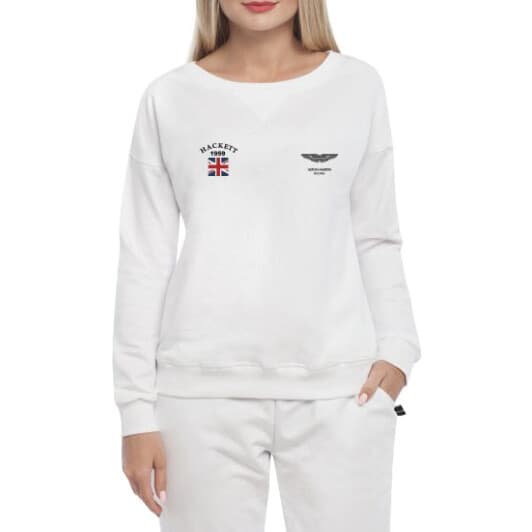 Свитшот женский Globuspioner Aston Martin Hackett 1959 спереди спущенный рукав белый