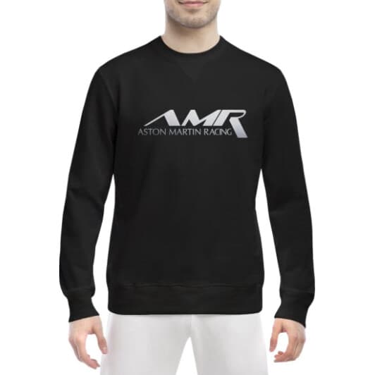 Світшот чоловічий Globuspioner Aston Martin AMR принт спереду класичний рукав чорний