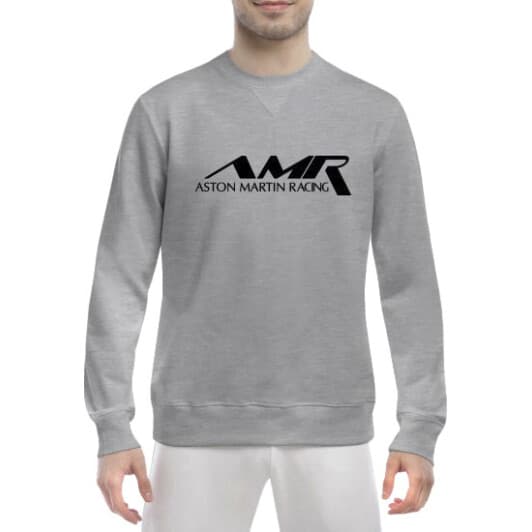 Світшот чоловічий Globuspioner Aston Martin AMR принт спереду класичний рукав сірий