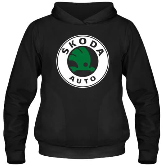 Кенгурушка чоловіча утеплена Globuspioner Skoda Auto Big Logo спереду чорний