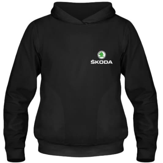 Кенгурушка мужская утепленная Globuspioner Skoda Mini Logo спереди чёрный