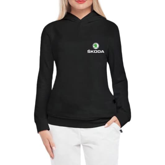 Кенгурушка женская Globuspioner Skoda Mini Logo спереди чёрный